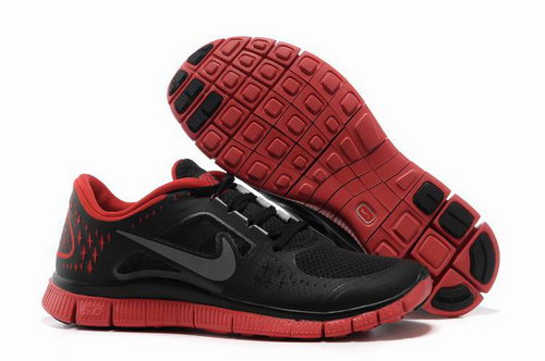 Nike Free Run 5.0 Mens Black Red Discount